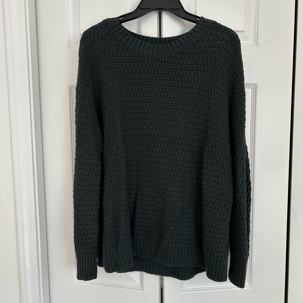 Old Navy Green Tunic Knit Sweater
